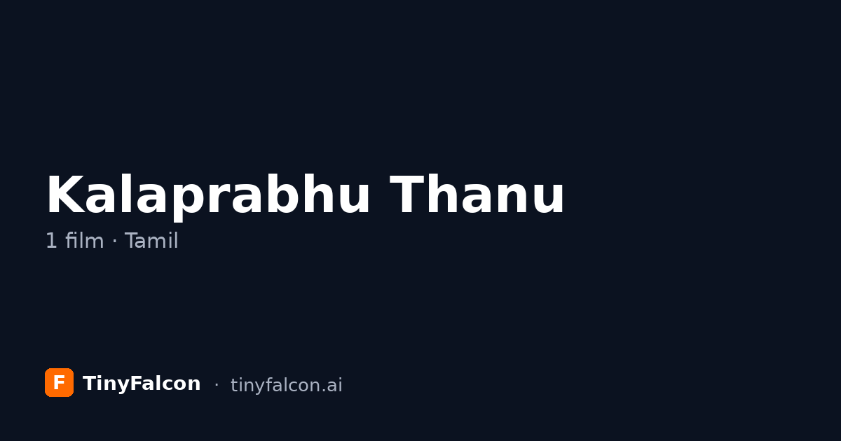 Kalaprabhu Thanu