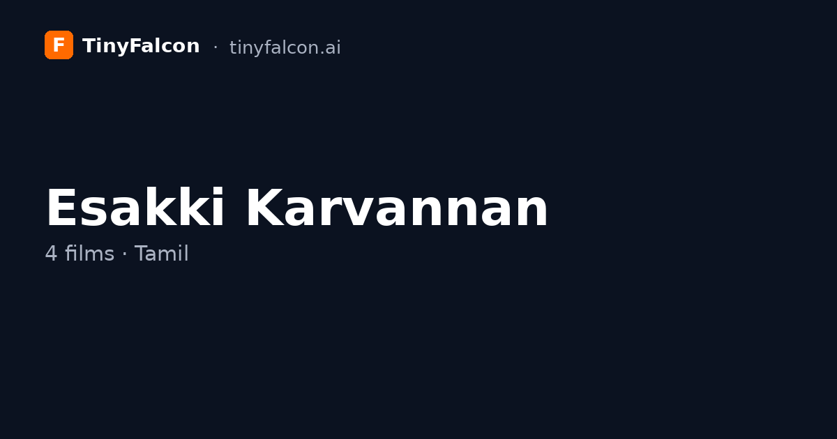 Esakki Karvannan