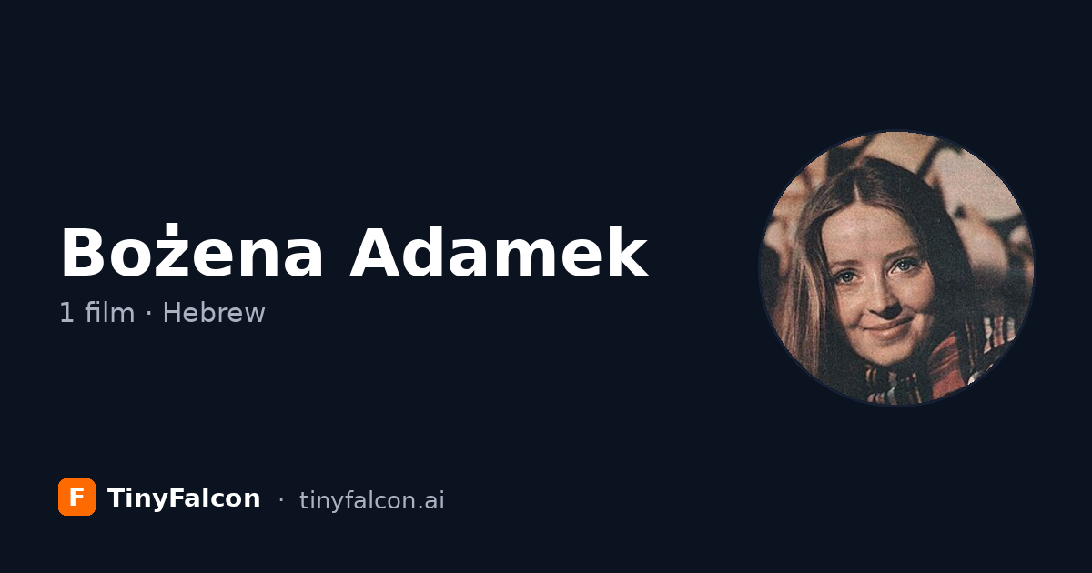 Bożena Adamek