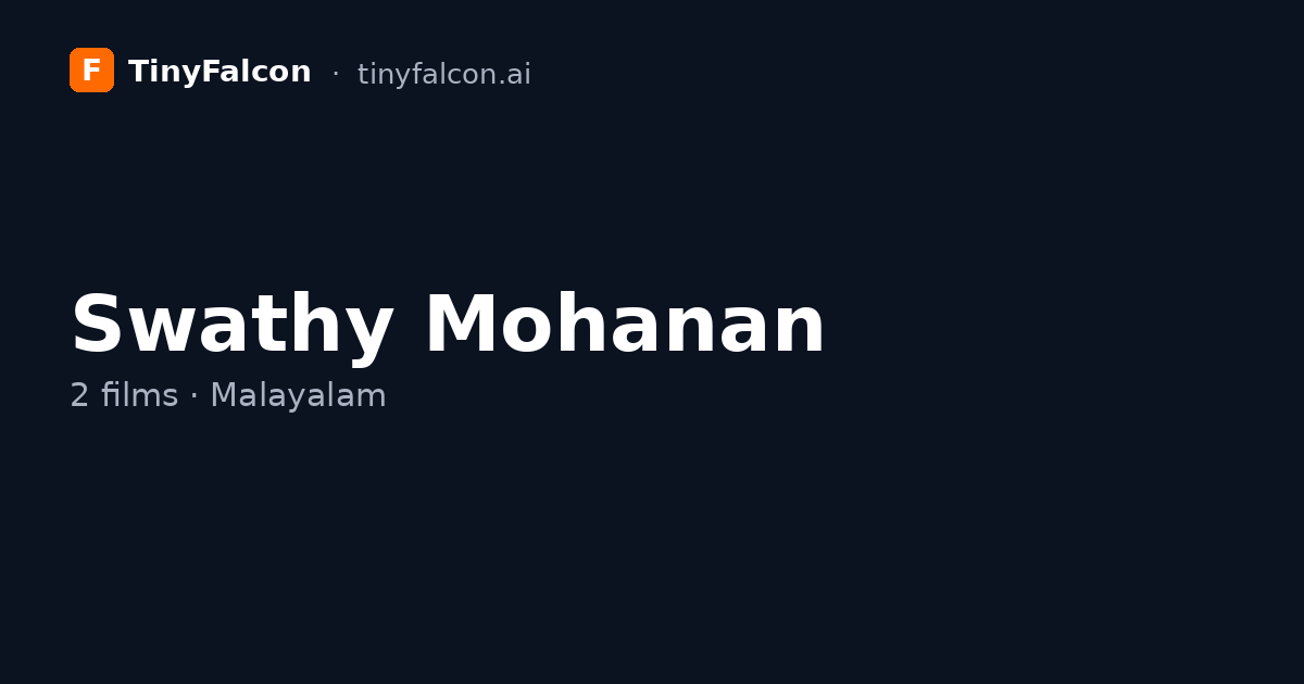 Swathy Mohanan