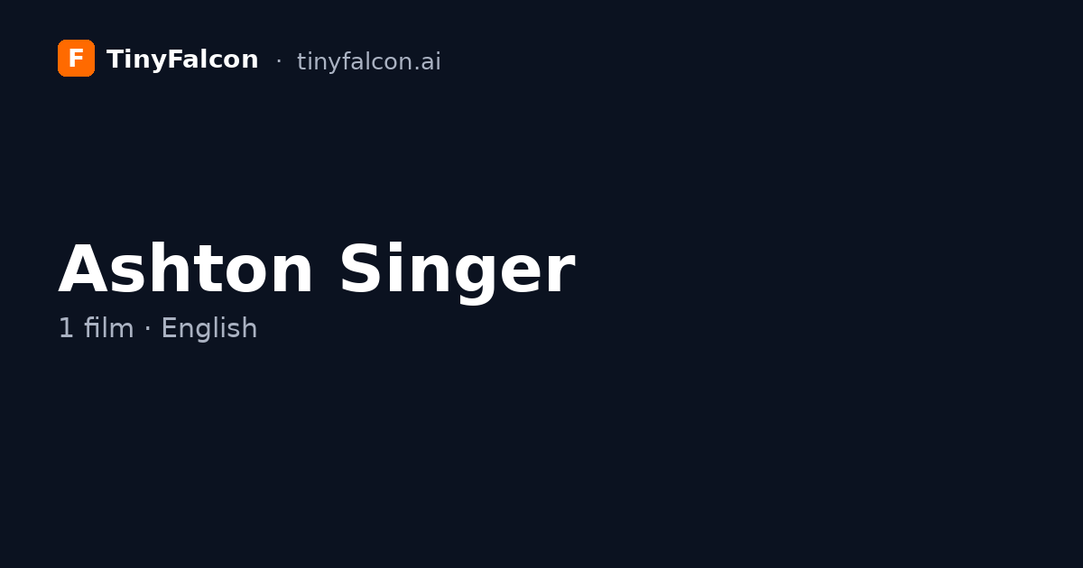 Ashton Singer