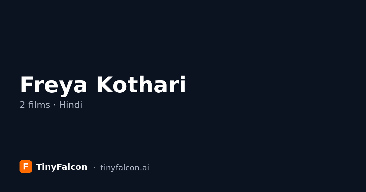 Freya Kothari