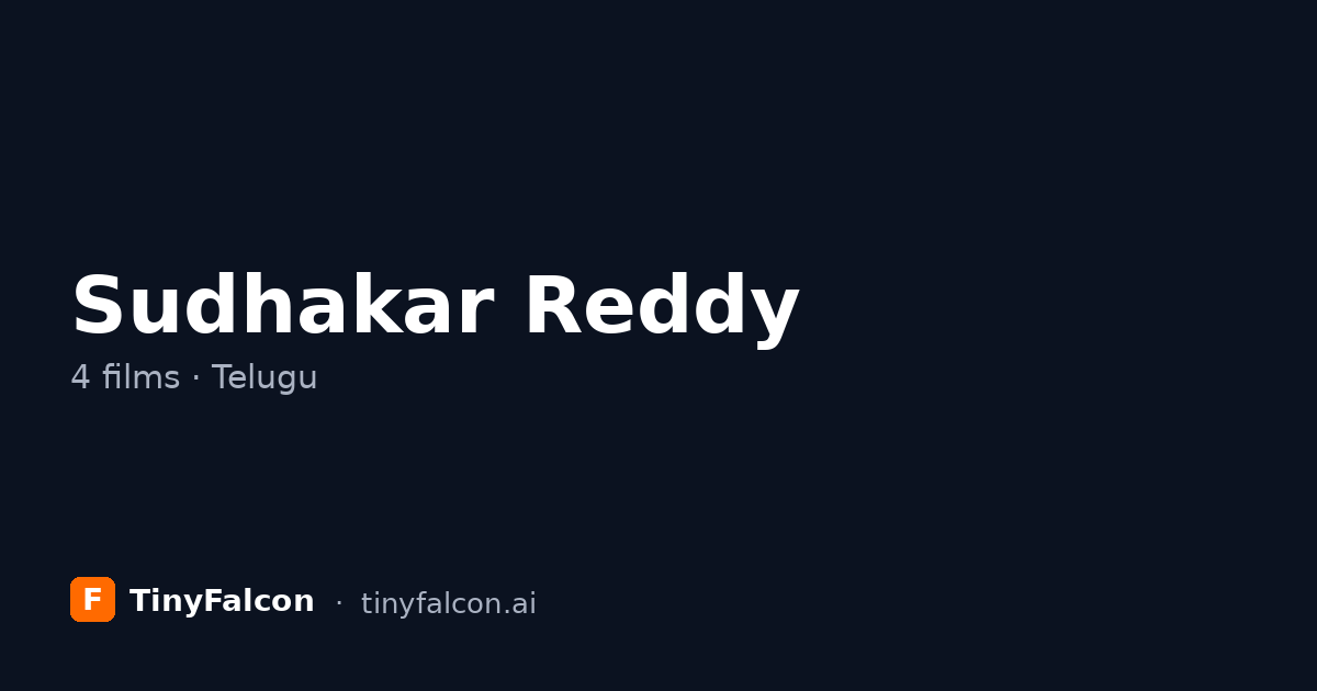Sudhakar Reddy
