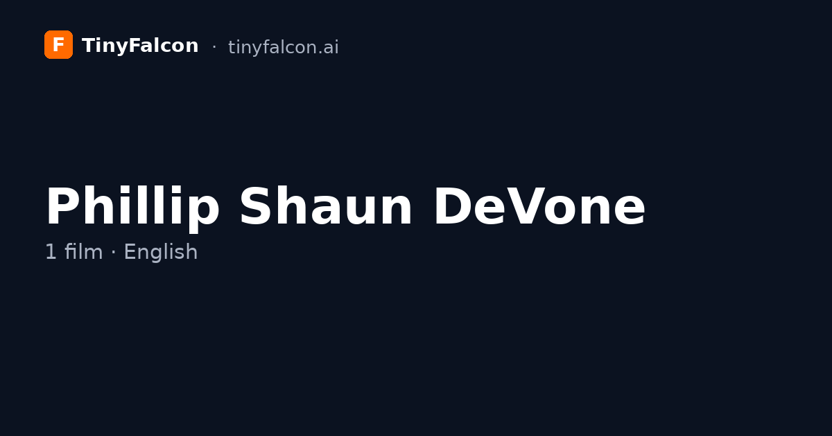 Phillip Shaun DeVone