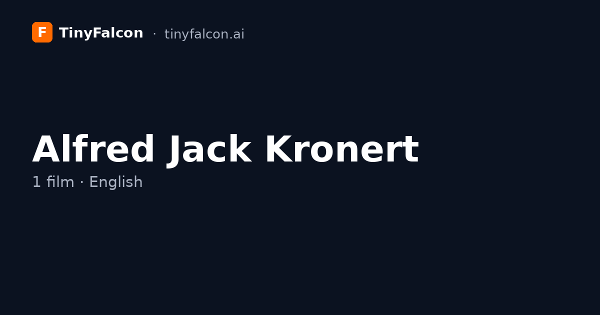 Alfred Jack Kronert