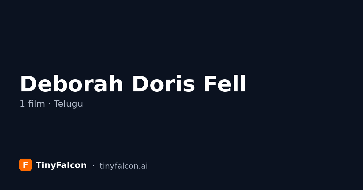 Deborah Doris Fell