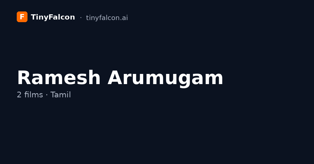 Ramesh Arumugam