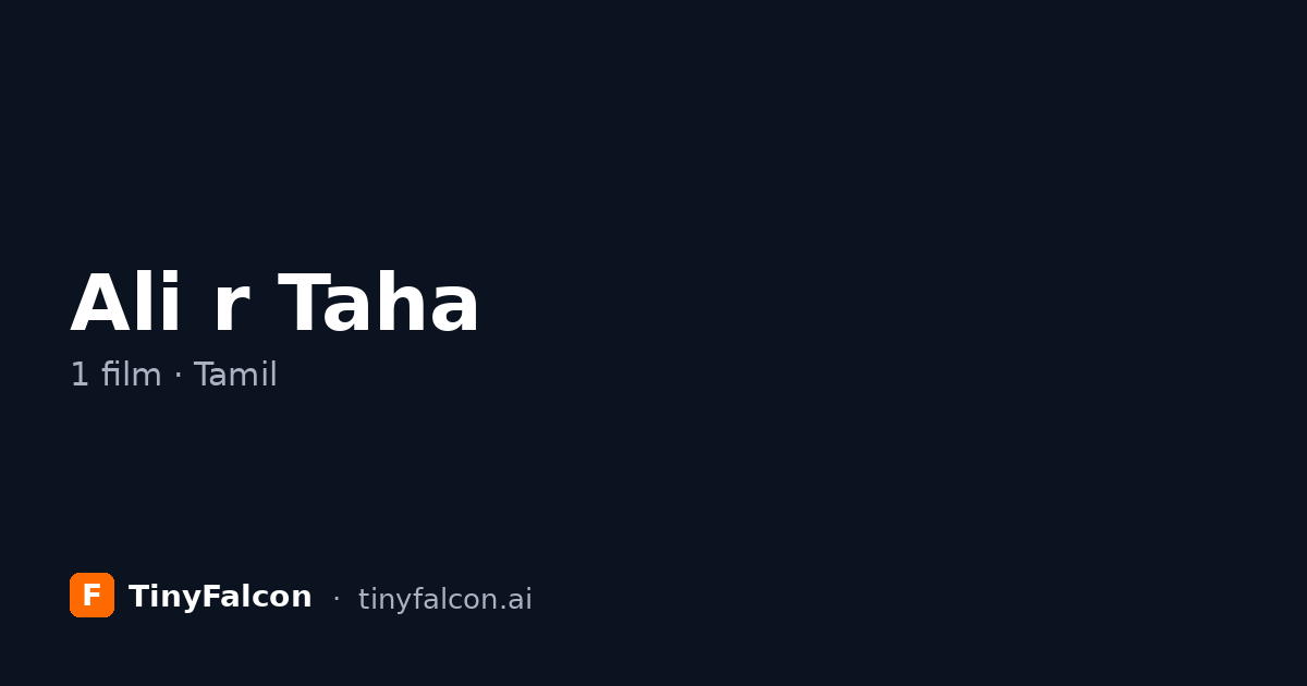 Ali r Taha