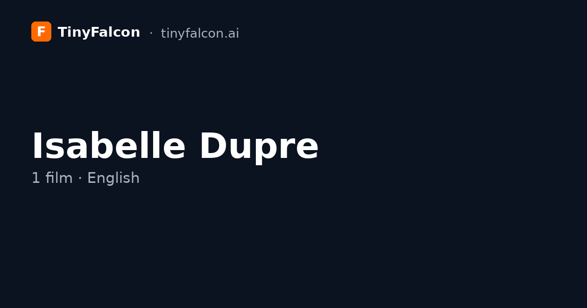 Isabelle Dupre
