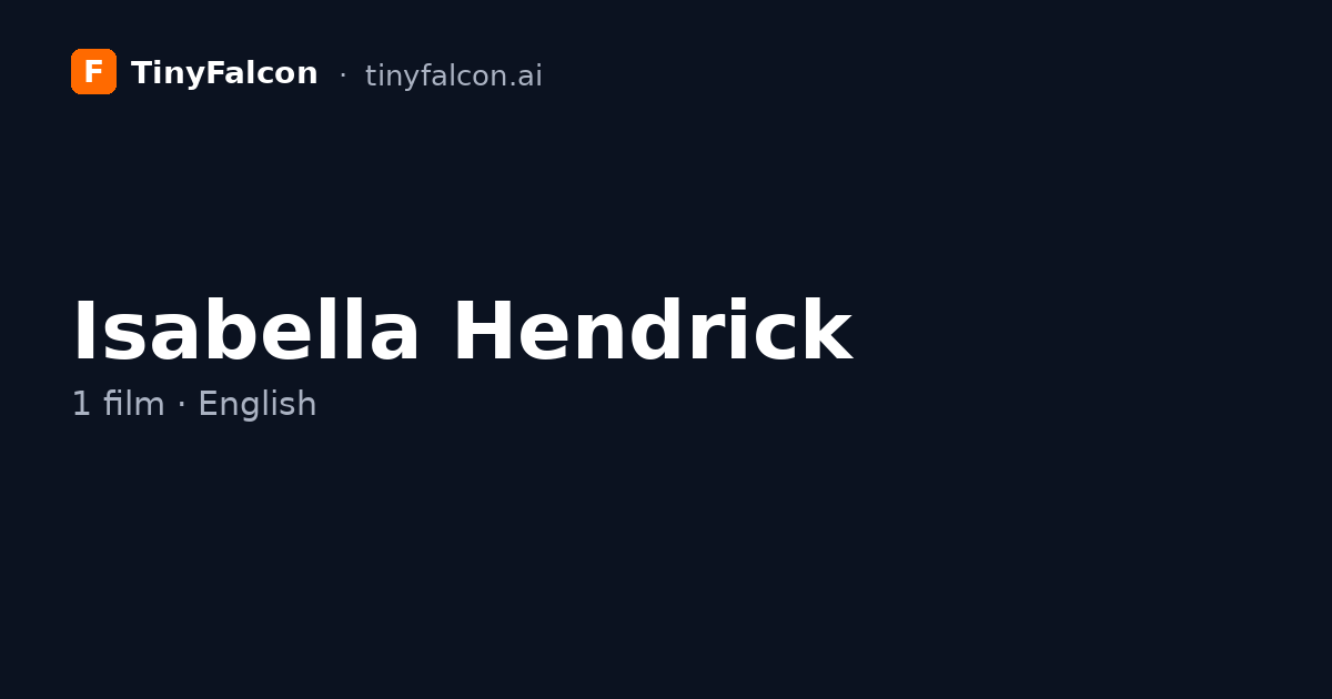 Isabella Hendrick