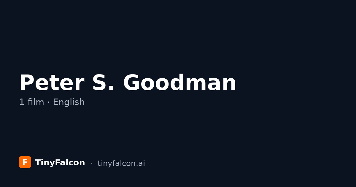 Peter S. Goodman