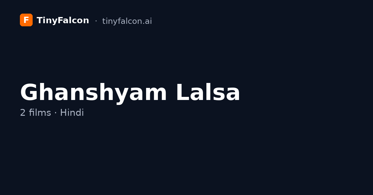 Ghanshyam Lalsa