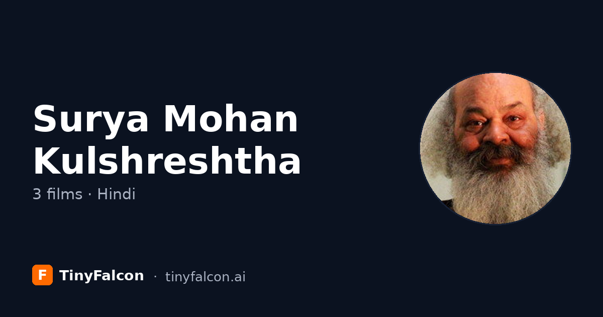 Surya Mohan Kulshreshtha