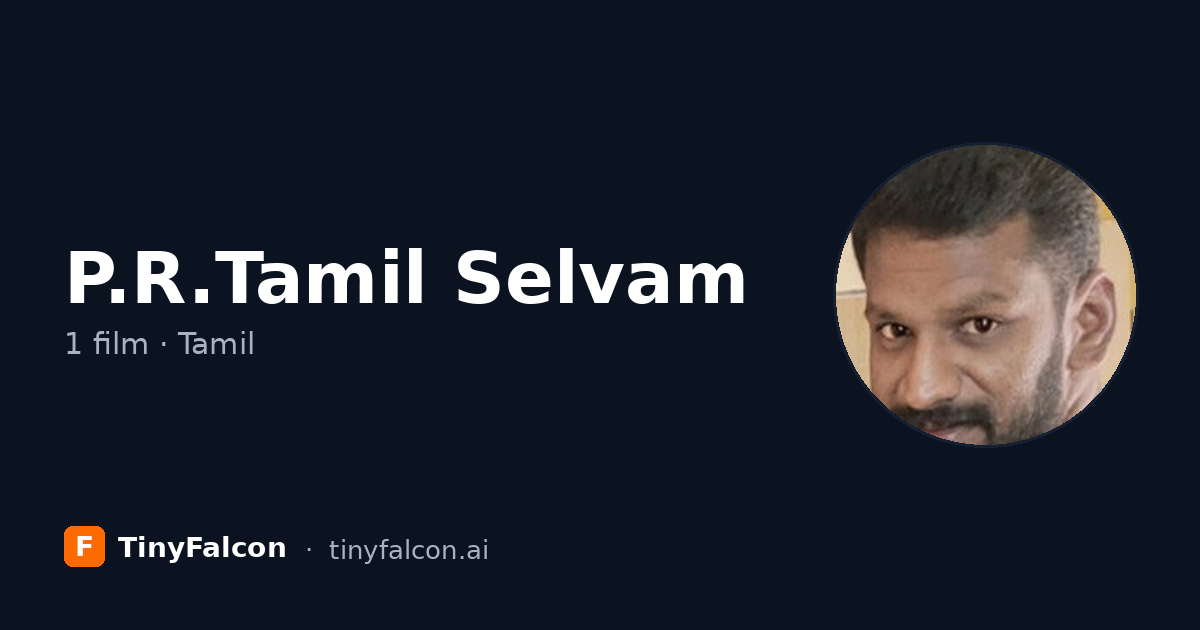 P.R.Tamil Selvam