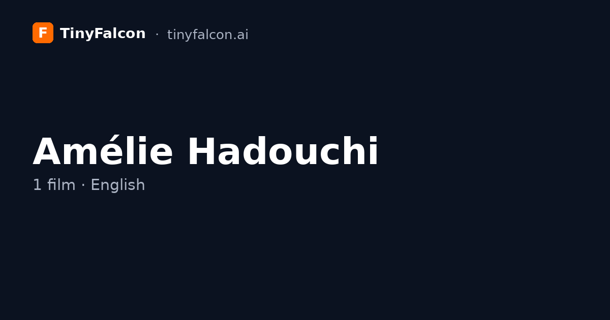 Amélie Hadouchi