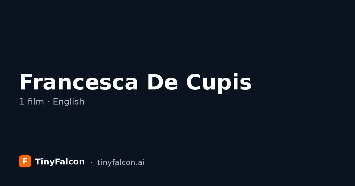 Francesca De Cupis