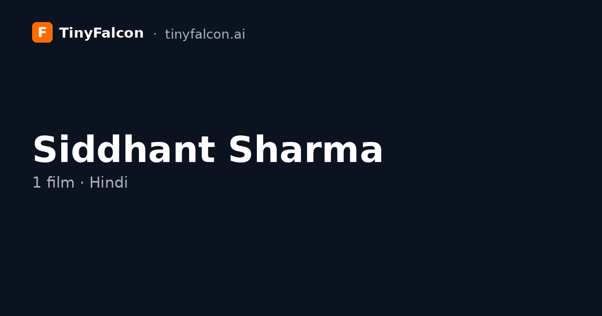 Siddhant Sharma