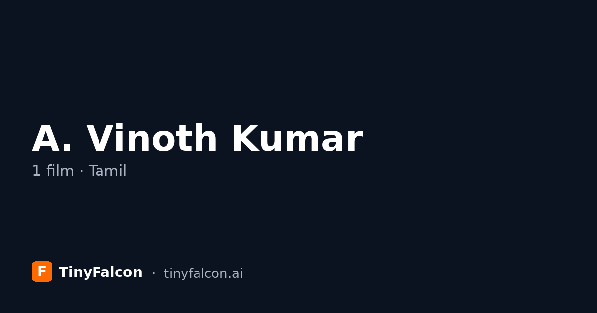 A. Vinoth Kumar