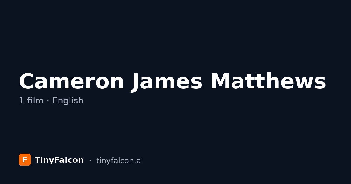 Cameron James Matthews