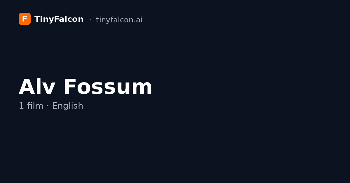 Alv Fossum