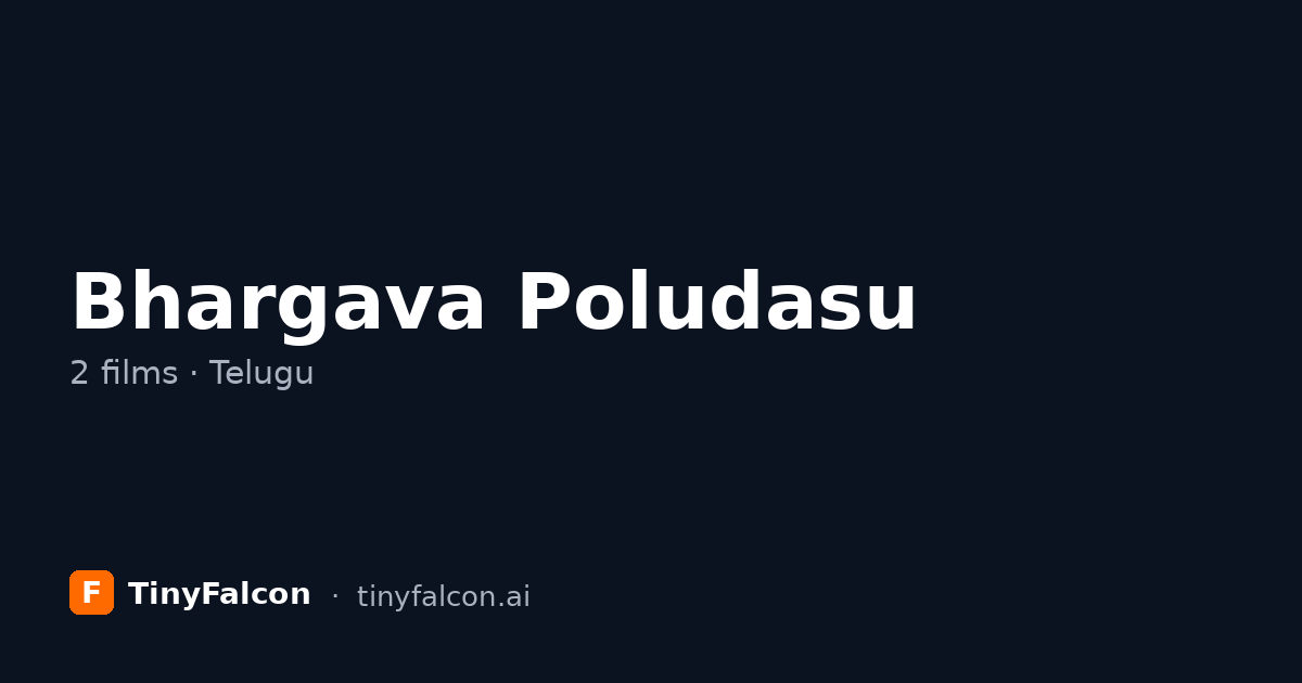 Bhargava Poludasu