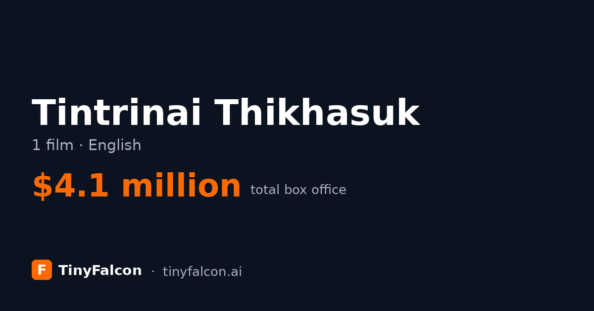 Tintrinai Thikhasuk
