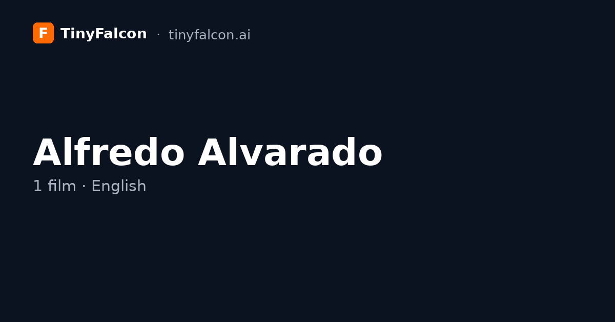 Alfredo Alvarado