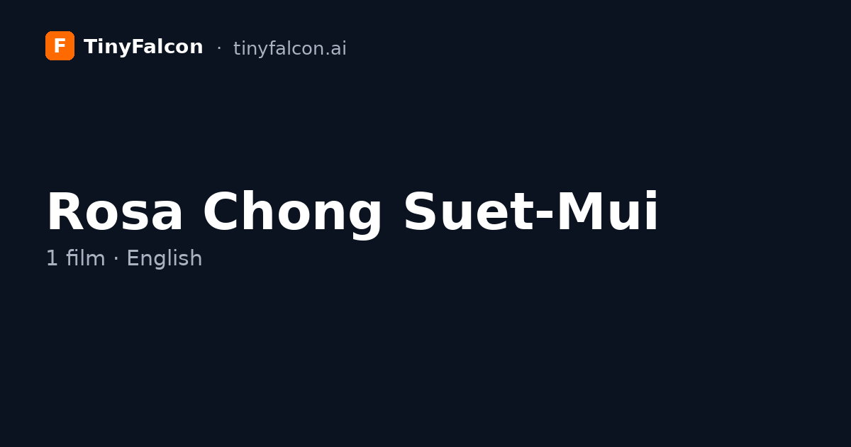 Rosa Chong Suet-Mui