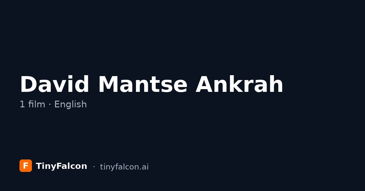 David Mantse Ankrah