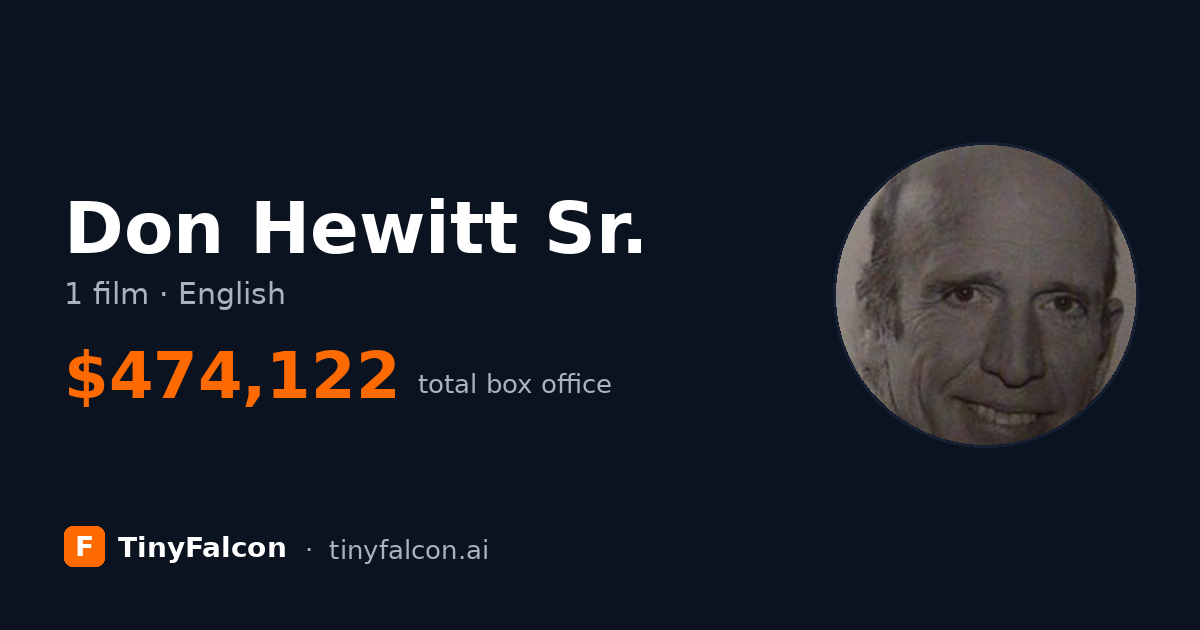 Don Hewitt Sr.