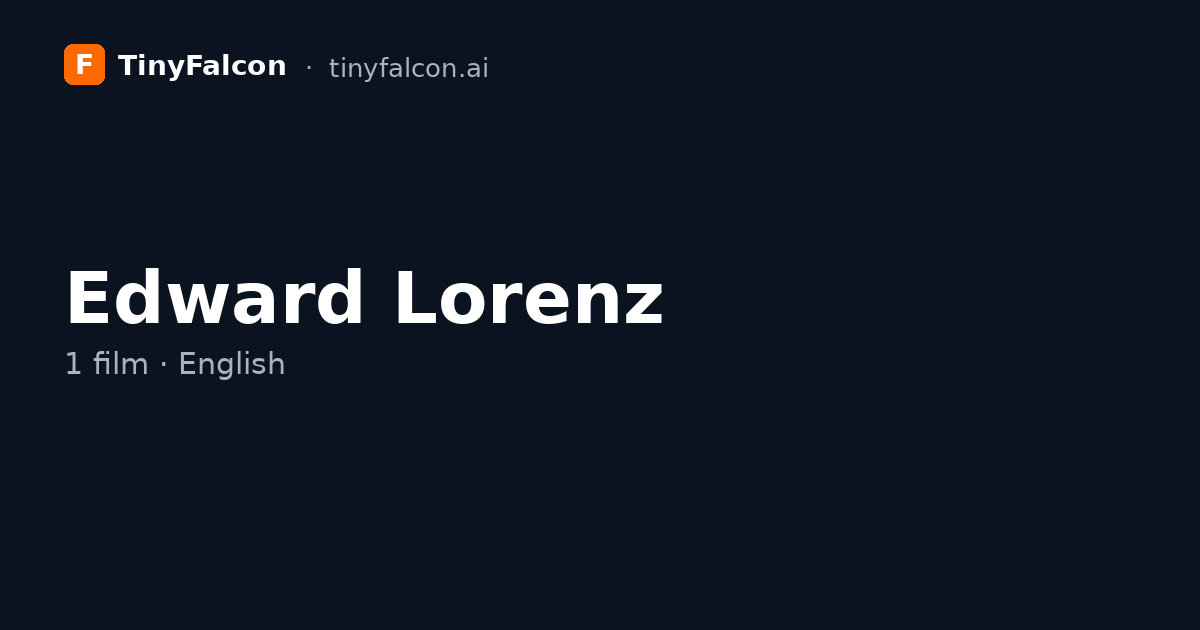 Edward Lorenz