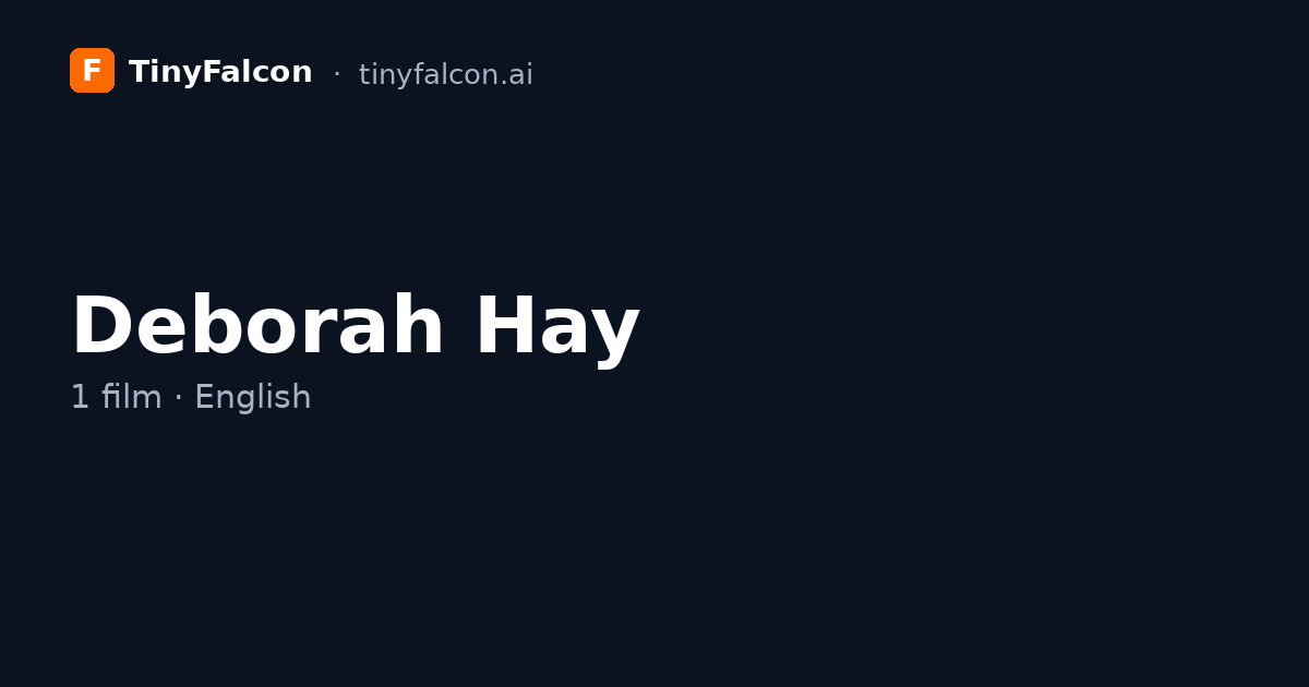 Deborah Hay