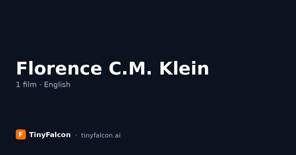 Florence C.M. Klein