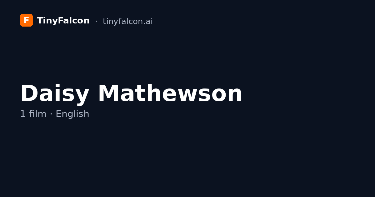 Daisy Mathewson