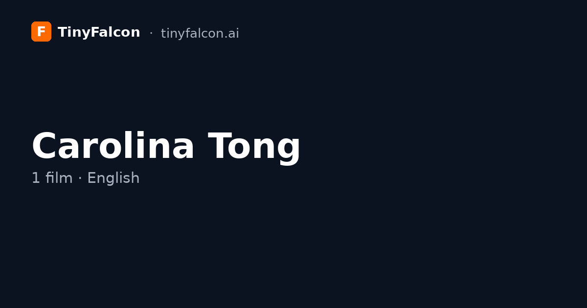 Carolina Tong