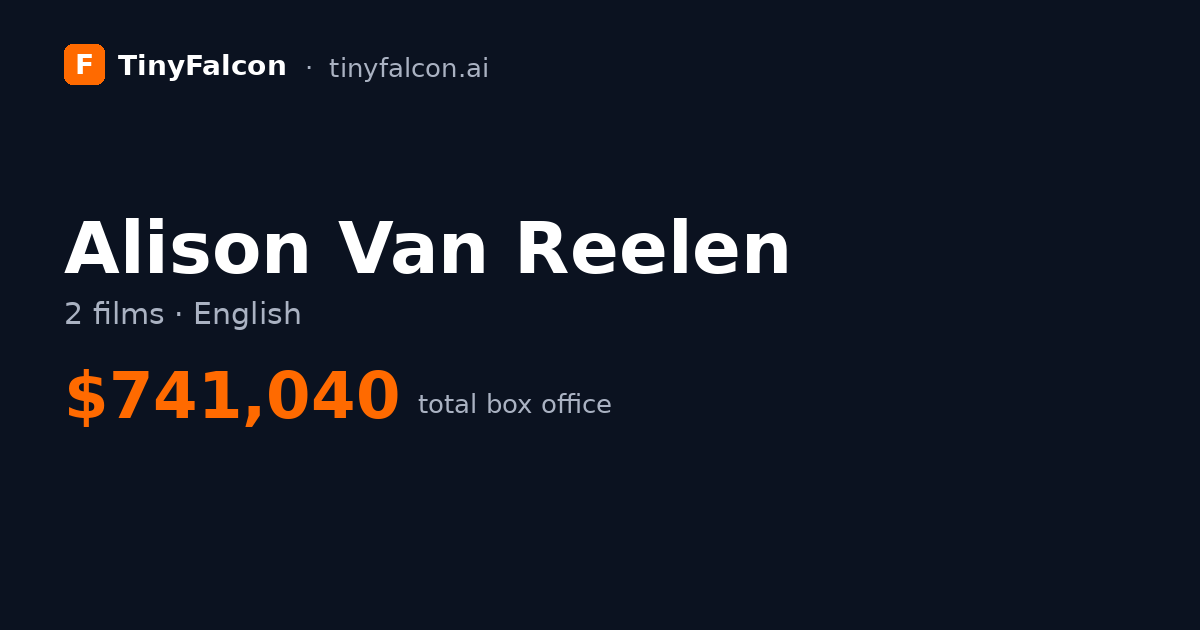 Alison Van Reelen