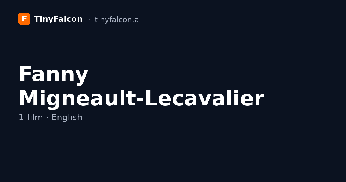 Fanny Migneault-Lecavalier