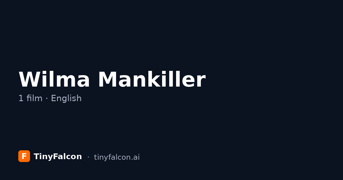 Wilma Mankiller