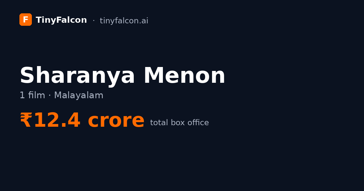 Sharanya Menon