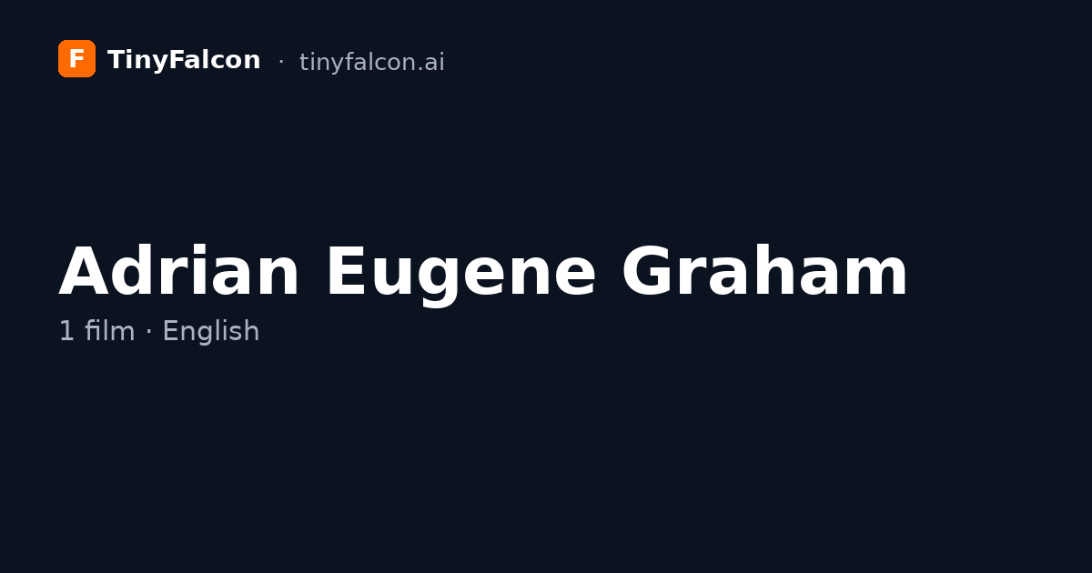 Adrian Eugene Graham
