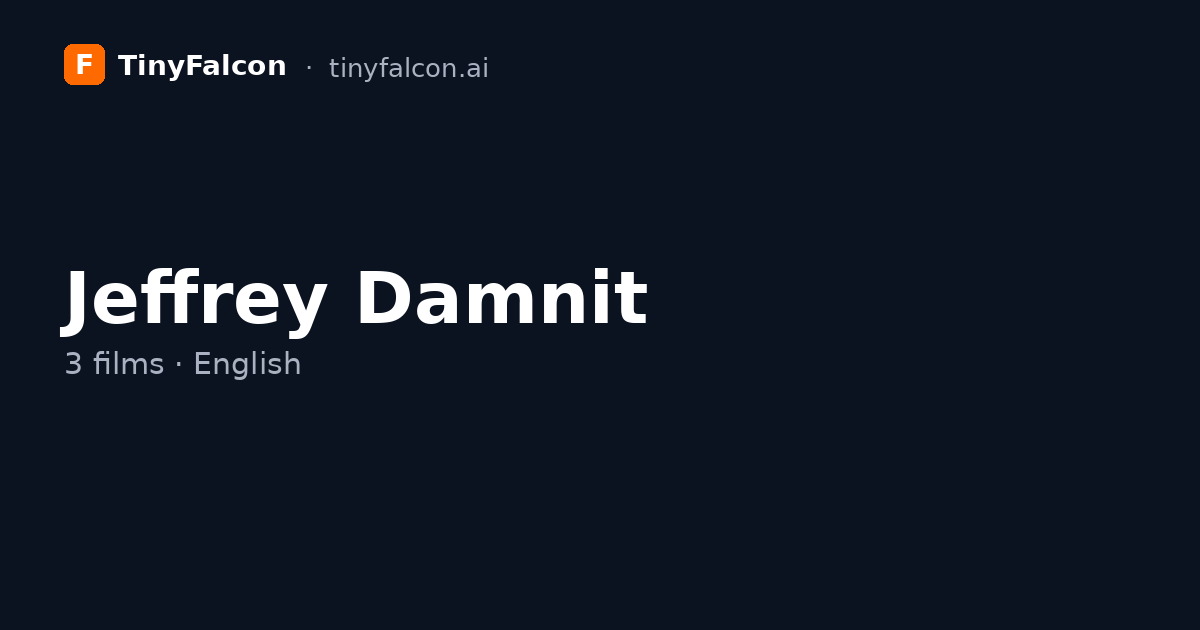 Jeffrey Damnit