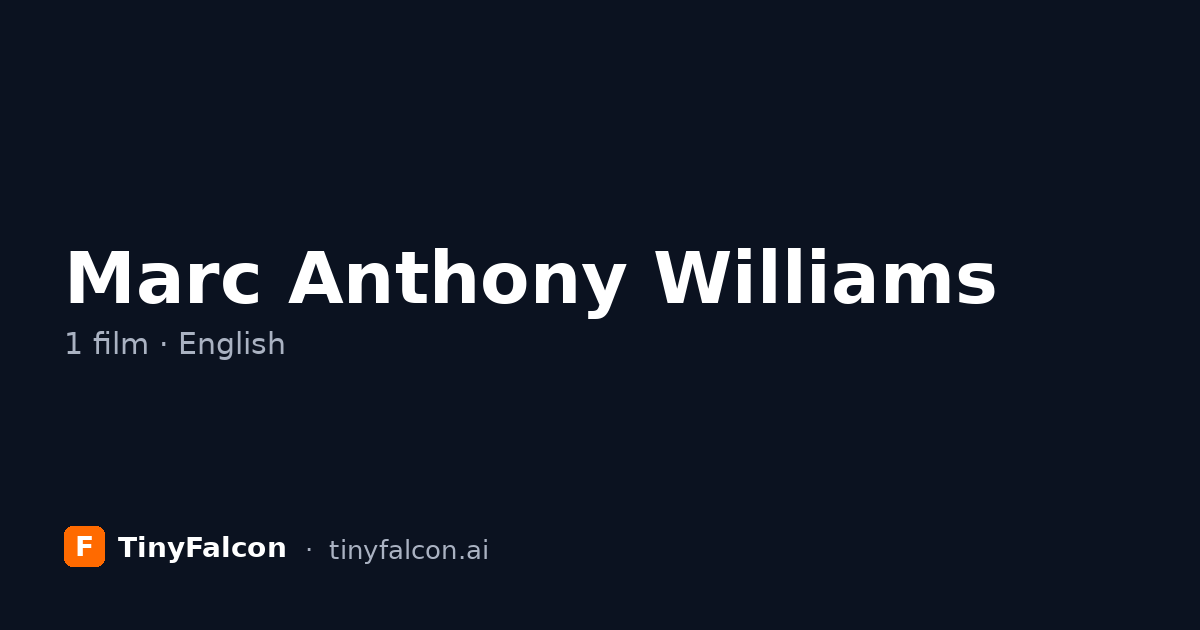Marc Anthony Williams