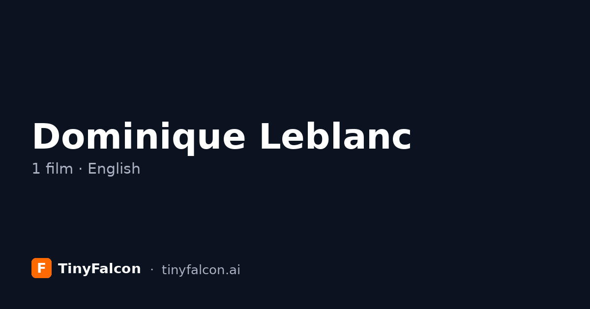 Dominique Leblanc
