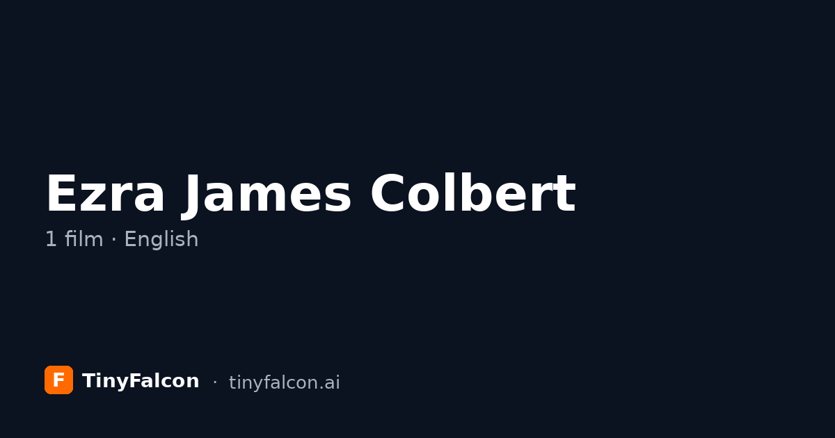 Ezra James Colbert