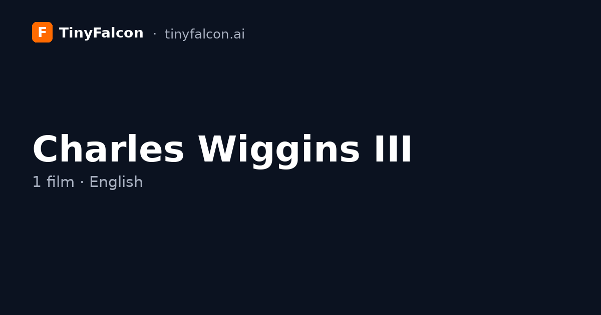 Charles Wiggins III