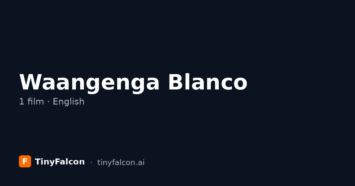 Waangenga Blanco