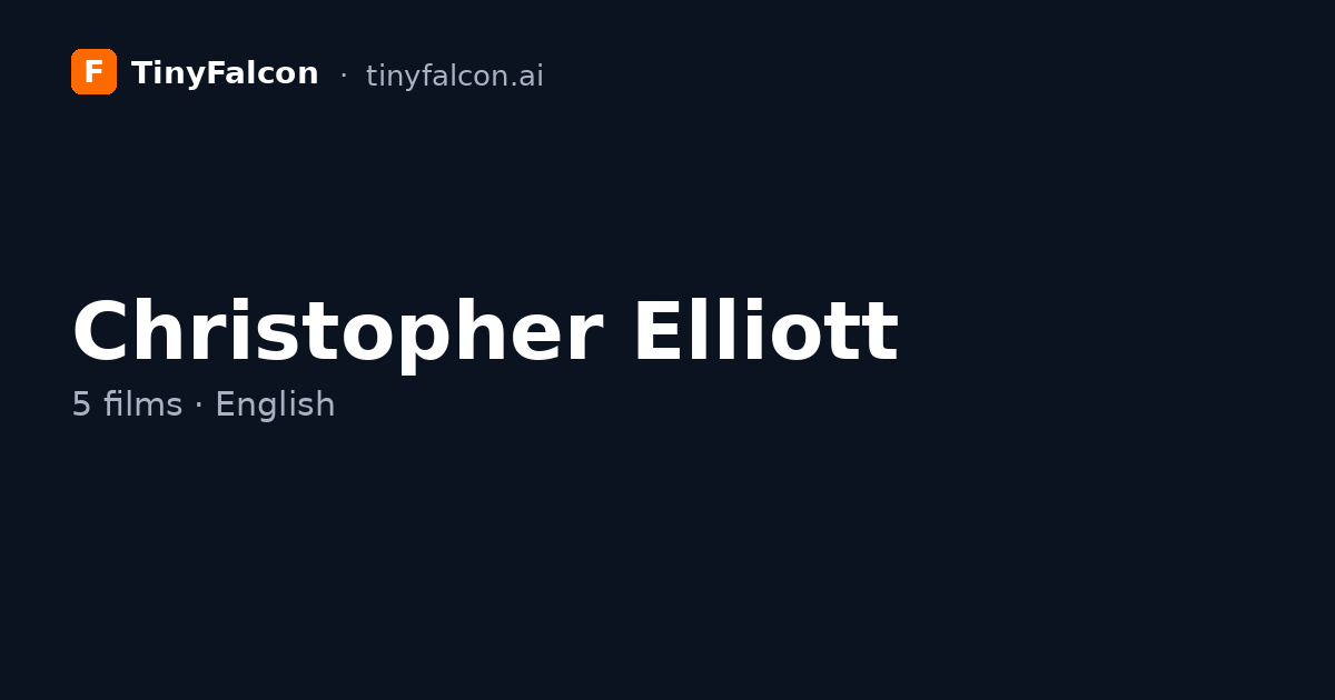 Christopher Elliott