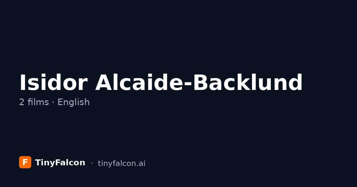 Isidor Alcaide-Backlund