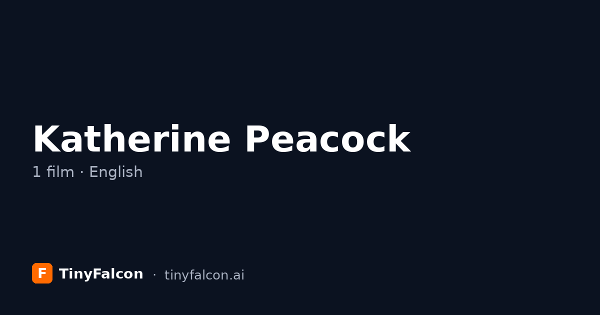 Katherine Peacock