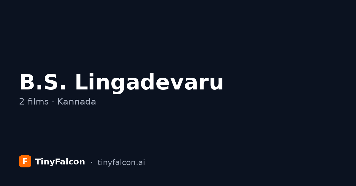 B.S. Lingadevaru